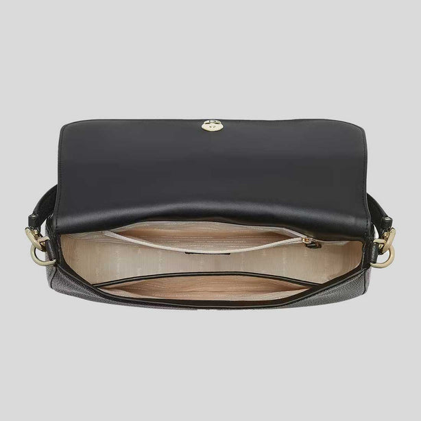 KATE SPADE Hudson Convertible Shoulder Bag Black RS-KF860