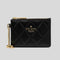 KATE SPADE Quilted Key Ring Card Holder Black RS-KN772
