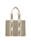 Chloé Woody canvas Shoulder Bag - Cement Pink