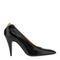 Black Leather Alma Pump