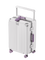 SIGNICIA Luggage White - Wisteria Purple Wheels and Handles