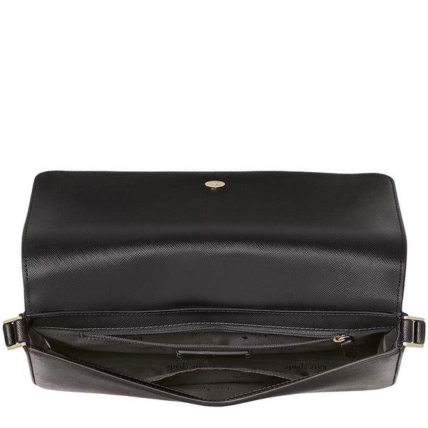 Kate Spade Staci Flap Medium Shoulder Bag - Black KF371