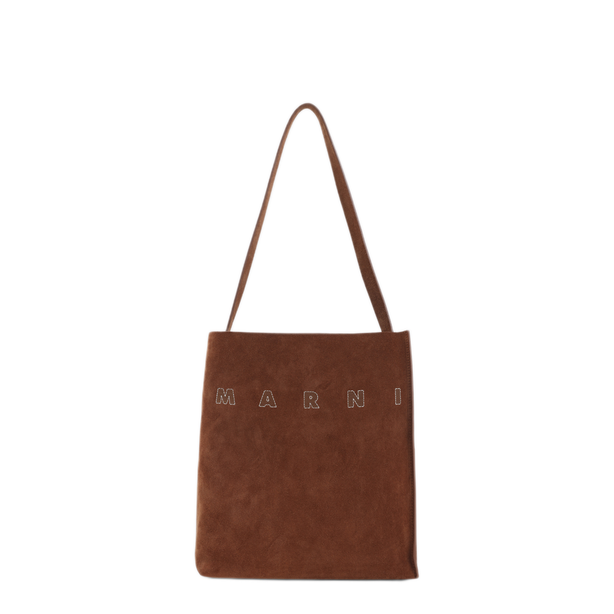 Museo Small Calf Leather Shoulder Bag - Brown