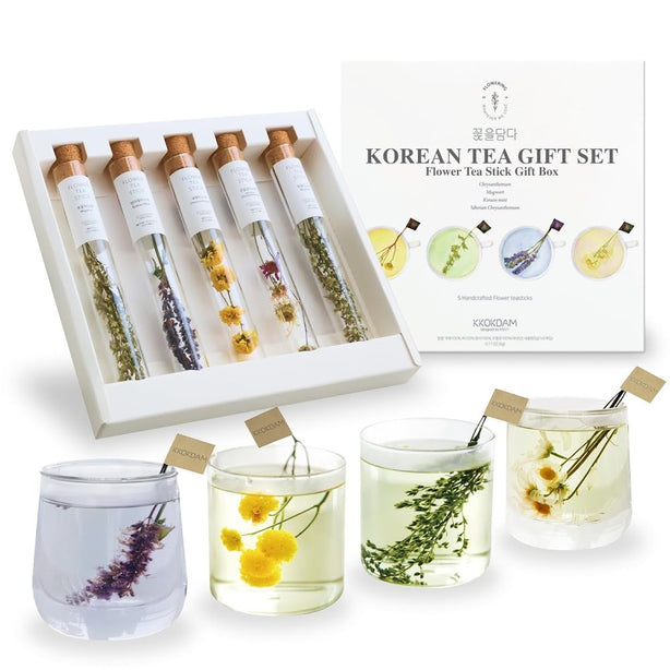 [KKOKDAM] Combination Flower Teastick Gift Set
