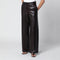 Coda Wide Leg Brown Leather Trousers