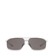 Rectangular Silver/Black Sunglasses