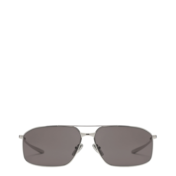 Rectangular Silver/Black Sunglasses