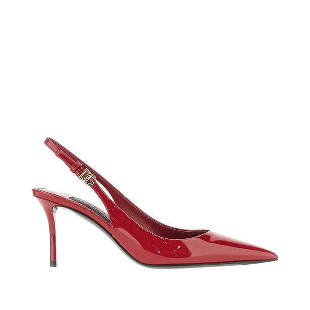 DOLCE&GABBANA Patent leather slingback pumps