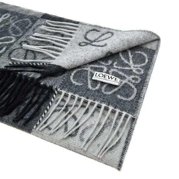 LOEWE Anagram jacquard wool scarf