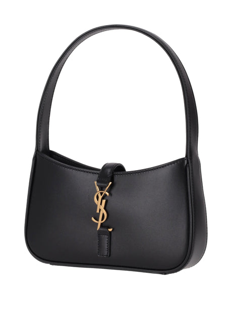 Saint Laurent Le 5 À 7 Mini Calfskin Hobo Bag - Black