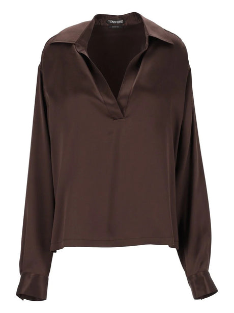 Tom Ford Soft Polo - Brown