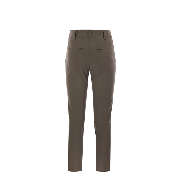 Cigarette Trousers Stretch Cotton