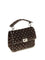 Valentino Garavani Medium Rockstud Spike suede Top Handle Bag - Ebony Brown