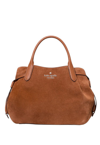 Kate Spade Dumpling Suede Small Satchel - Warm Ginger