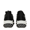 Black and White Leather Embellished Slip-On Sneakers