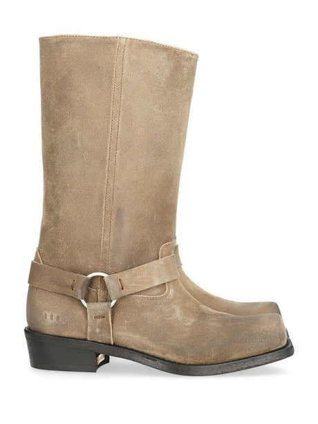 Golden Goose High Biker Boots - Beige