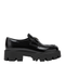 Prada Black Brushed Leather Loafers