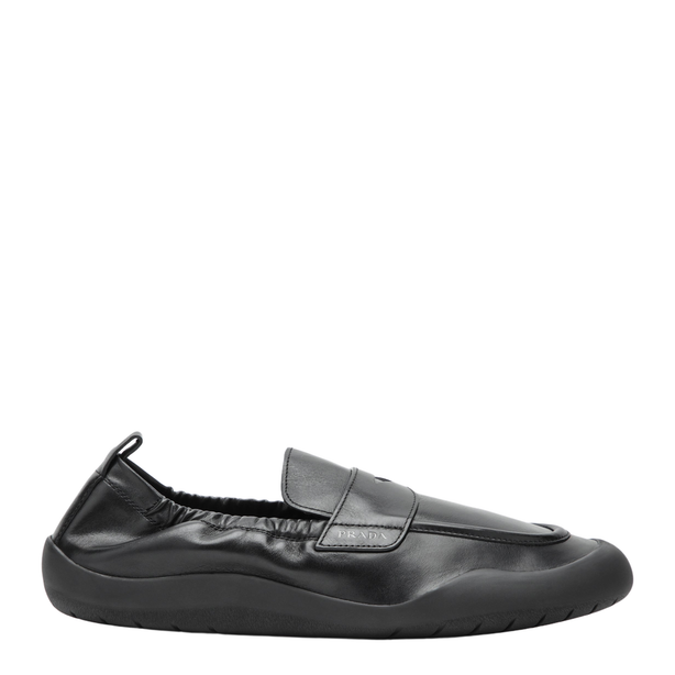 Black Leather Speedrock Loafers