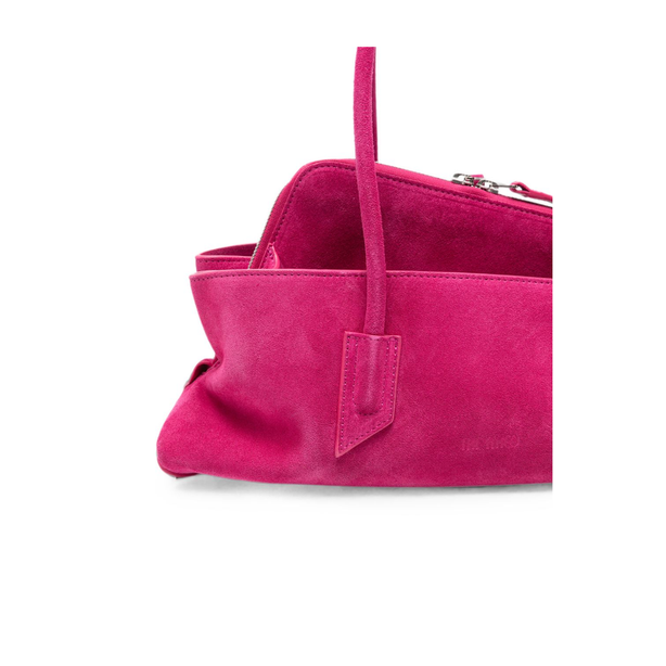 La Passeggiata Small Suede Top Handle Bag - Cyclamen