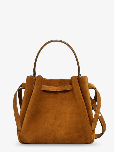 Tory Burch Romy suede bucket bag - Caramel
