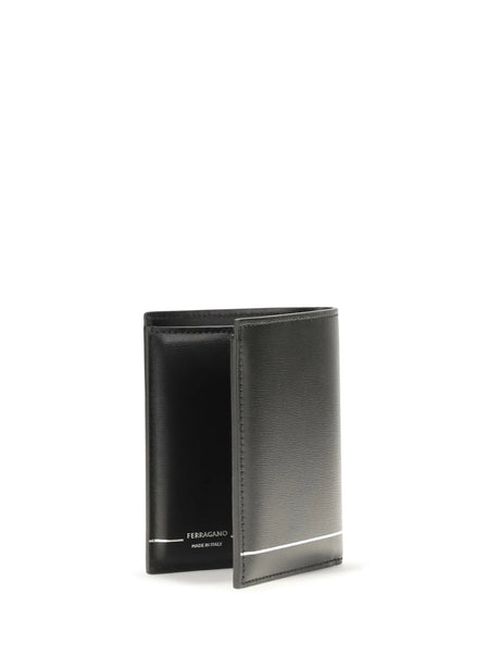 Ferragamo Gancini bifold Wallet - Black