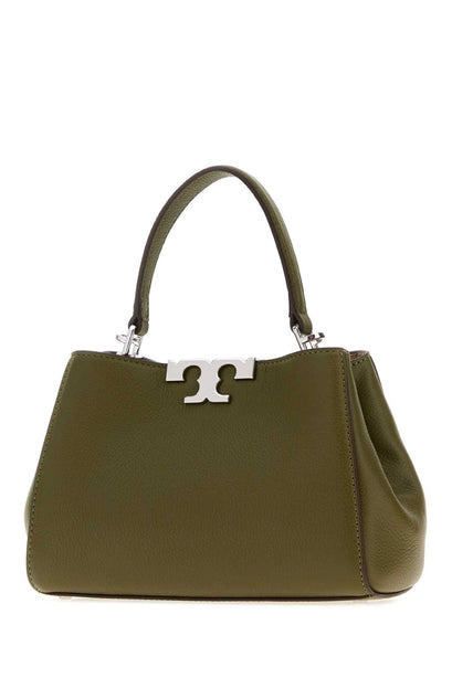 Olive Green Leather Mini Handbag