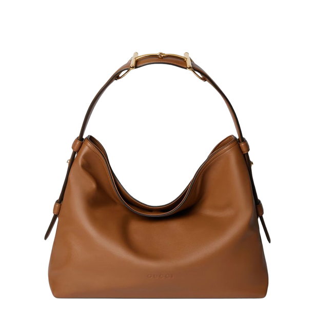 Medium Calf Leather Tote - Brown