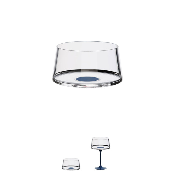 SplitGlass - Low Tumbler | Champagne Cup - Blue - pack of 2