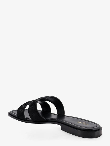 Celine Marina suede sandals with Triomphe logo - Black