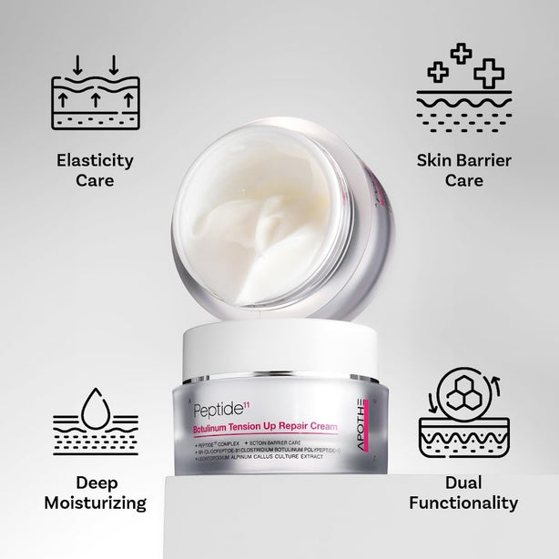 [APOTHE] Peptide 11 Botulinum Tension Up Repair Cream_50g - Firming & Intensive Moisture Barrier Cream for Glass Skin[International Shipping]