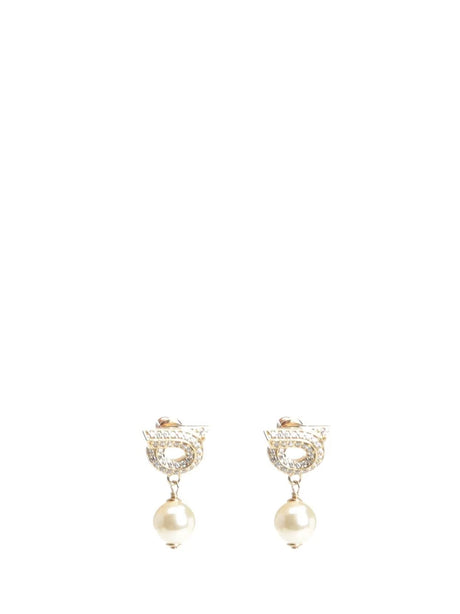 Ferragamo Gancini Earrings - Gold