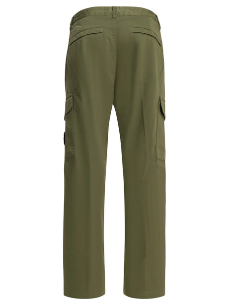 Stone Island Cargo pants with logo - Green