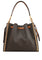 Michael Kors Mina Large Signature Logo Chain Shoulder Bag - Brown