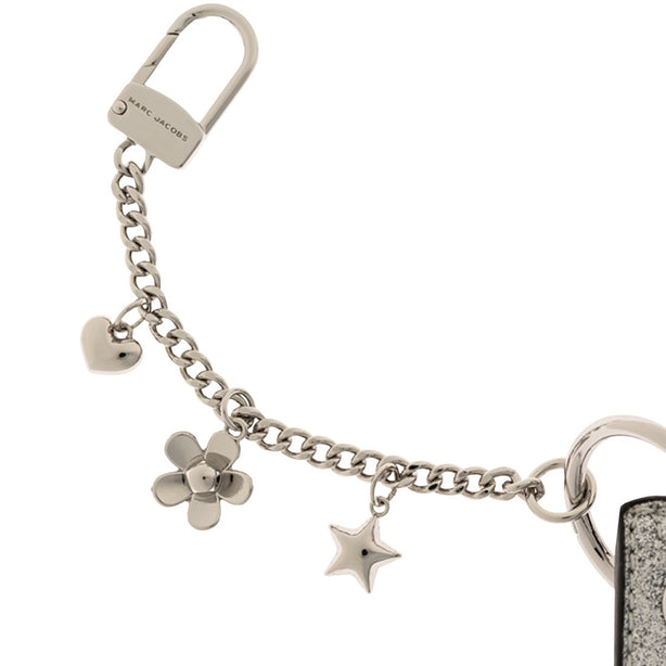 Marc Jacobs The Coated Glitter Coin Purse Bag Charm - Silver 2R5SCH010S02