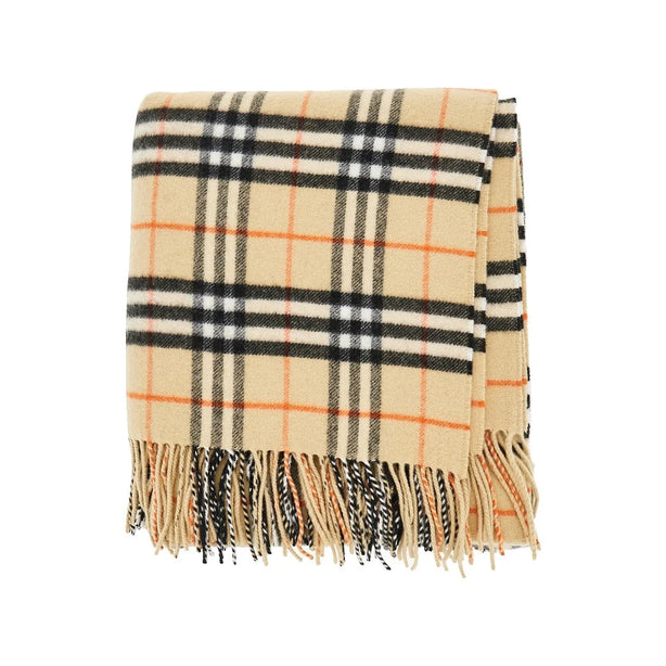 BURBERRY Check wool and cashmere cape