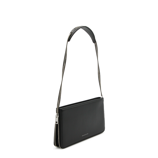 Siren Small Cow Leather Pochette - Black