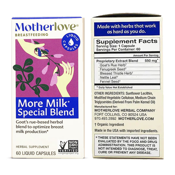 MotherLove More Milk Special Blend (60 Capsules)