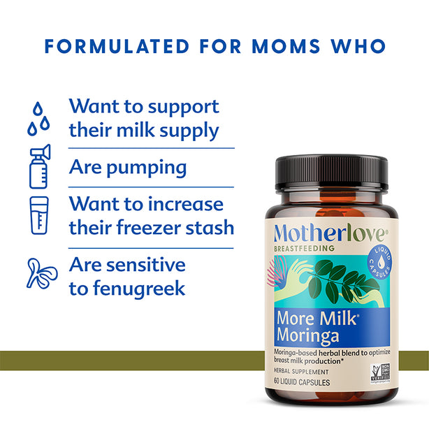 MotherLove More Milk Moringa (60 Capsules)