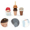 StitchesandTweed Wooden Ice Cream Play Toy Set