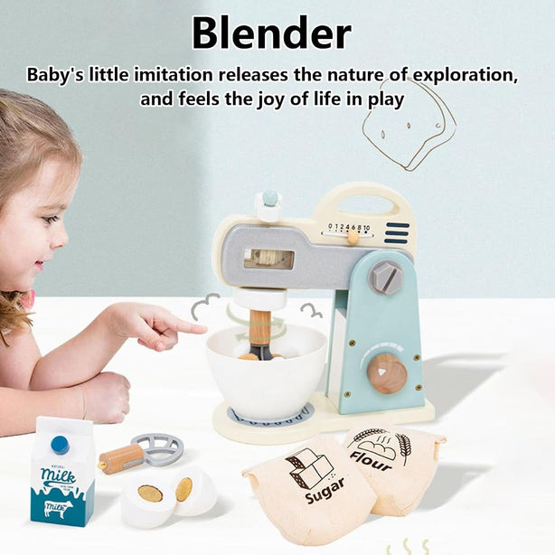 StitchesandTweed Play Pretend Kitchen Mixer Toy Set