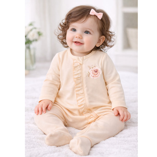 Teeny Tiny Soft and Cosy Sleepsuit – Orange