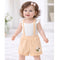 Teeny Tiny 2 Piece Set For Girl - White + Orange