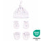 Teeny Tiny Baby 3 Piece Essential set - White (Car Design)