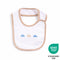 Teeny Tiny Baby Bib - White (Car Design)