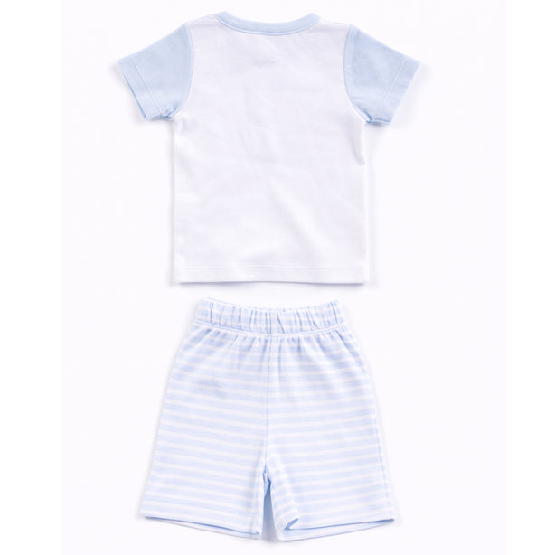 Teeny Tiny 2 Piece Set - Blue (Bear Stripe)