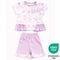 Teeny Tiny 2 Piece Set For Girl - Purple (Flower Design)