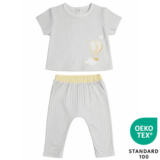 Teeny Tiny 2 Piece Set - Grey (Balloon) (Unisex)