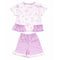 Teeny Tiny 2 Piece Set For Girl - Purple (Flower Design)