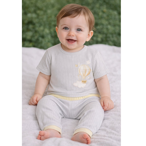 Teeny Tiny 2 Piece Set - Grey (Balloon) (Unisex)
