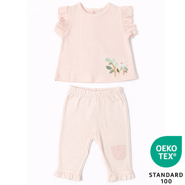 Teeny Tiny 2 Piece Set For Girl - Pink